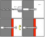 Aplikace hmoždinky KOS